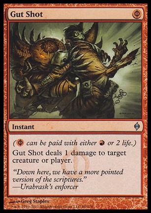 Magic the Gathering: New Phyrexia card 86 Gut Shot