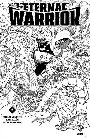 Wrath of the Eternal Warrior issue 2-F David Lafuente 1:50 Black & White Cover