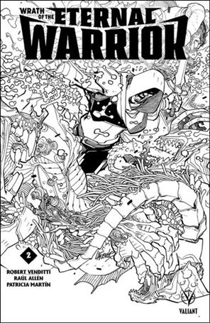 Wrath of the Eternal Warrior issue 2-F David Lafuente 1:50 Black & White Cover