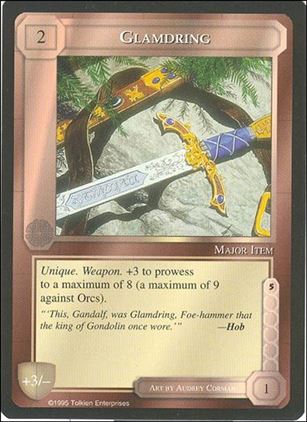 Middle-Earth: The Wizards (Base Set) card 185 Glamdring