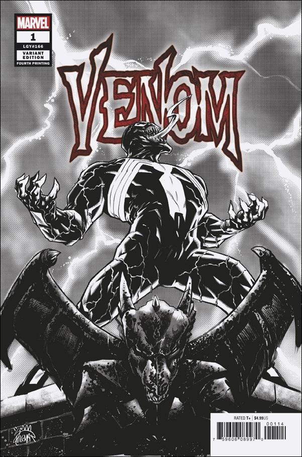Venom (2018) issue 1-P Ryan Stegman Black and White Cover (4th Printing)