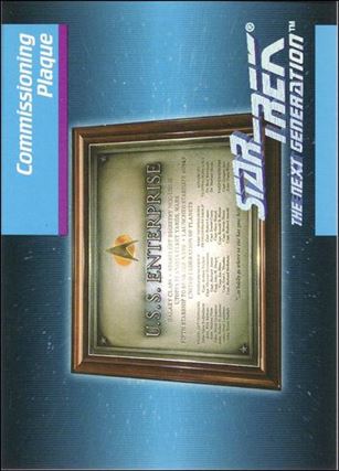 Star Trek: The Next Generation - Inaugural Edition (Base Set) card 48 Commissioning Plaque