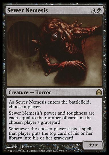 Magic the Gathering: Commander (Base Set) card 98 Sewer Nemesis