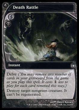 Magic the Gathering: Future Sight (Base Set) card 82 Death Rattle