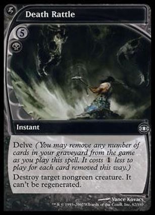 Magic the Gathering: Future Sight (Base Set) card 82 Death Rattle