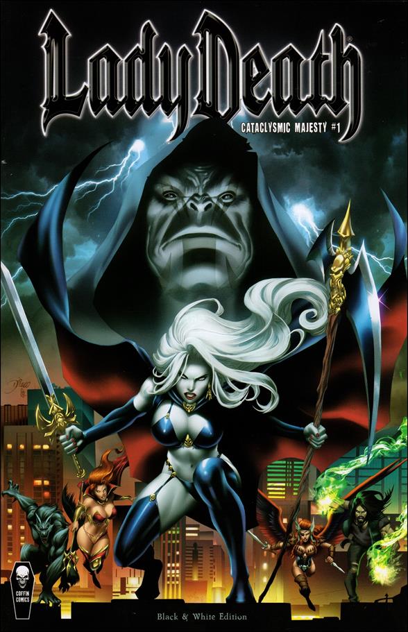 Lady Death: Cataclysmic Majesty (2021) issue 1-B Diego Bernard Black & White Edition