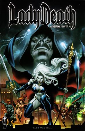 Lady Death: Cataclysmic Majesty (2021) issue 1-B Diego Bernard Black & White Edition