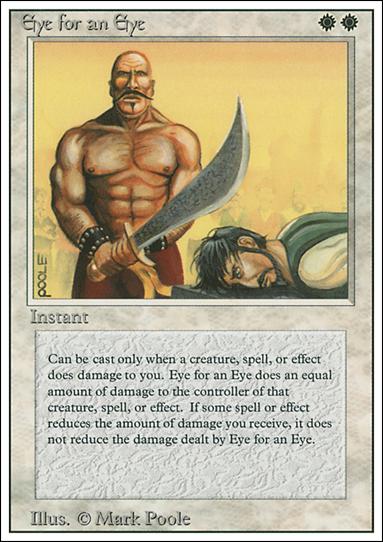 Magic the Gathering: Revised (Base Set) card 18 Eye for an Eye