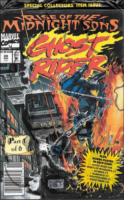 Ghost Rider (1990) issue 28-C Polybagged Australian Price Cover