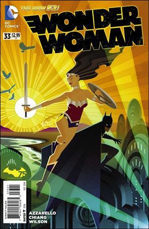 Wonder Woman (2011) issue 33-B Josh Middleton Batman 75th Anniversary Cover