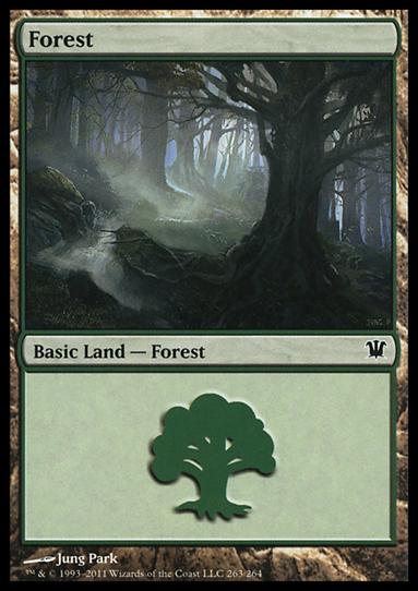 Magic the Gathering: Innistrad (Base Set) card 263 Forest