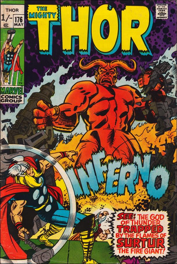Thor (1966) issue 176-B UK Price Cover
