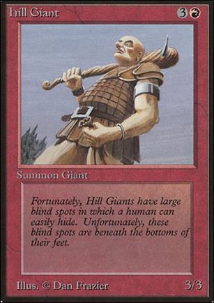 Magic the Gathering: Limited Edition Beta (Base Set) card 158 Hill Giant