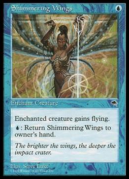 Magic the Gathering: Tempest (Base Set) card 87 Shimmering Wings