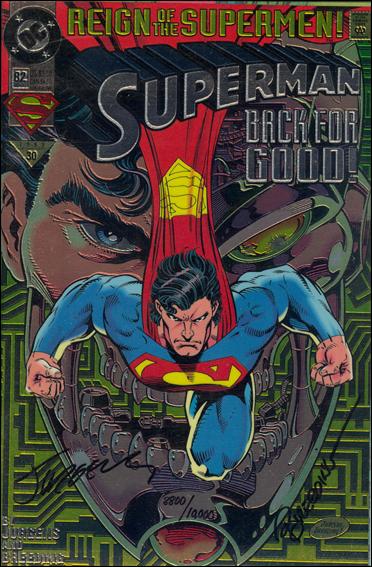 Superman (1987) issue 82-E DF Chromium (signed by Jurgens & Breeding) 1/10000