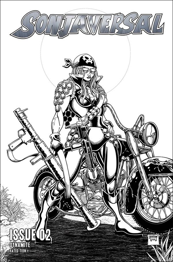 Sonjaversal issue 2-I Will Robson 1:15 Black & White Cover