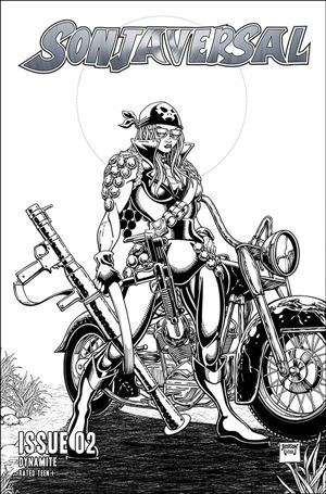 Sonjaversal issue 2-I Will Robson 1:15 Black & White Cover