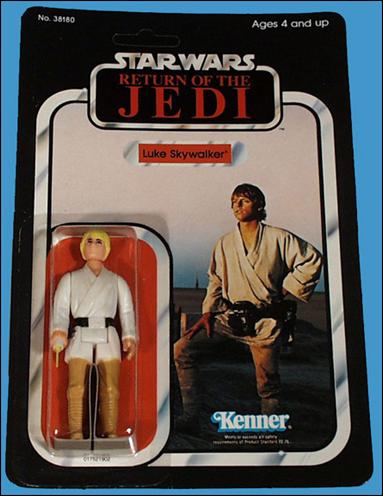 Star Wars 3 3/4" Basic Action Figures (Vintage) figure 3-E Luke Skywalker (RotJ Blonde Hair)