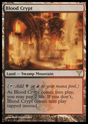 Magic the Gathering: Dissension (Base Set) card 171 Blood Crypt