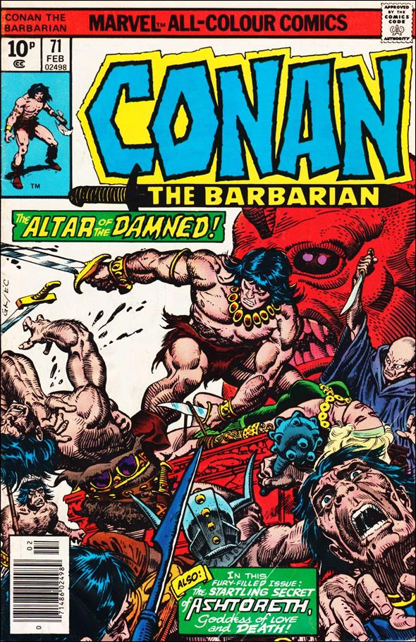 Conan the Barbarian (1970) issue 71-B UK Price Cover