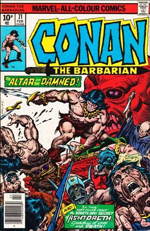 Conan the Barbarian (1970) issue 71-B UK Price Cover