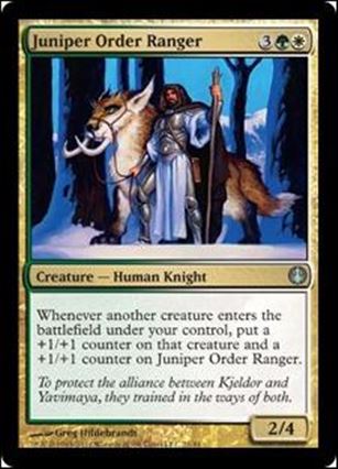 Magic the Gathering: Duel Decks: Knights vs. Dragons (Base Set) card 21 Juniper Order Ranger