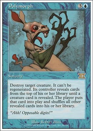 Magic the Gathering: 6th Edition (Base Set) card 86 Polymorph