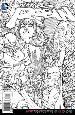 We Are Robin issue 8-B Freddie E. Williams II Adult Coloring Book Cover