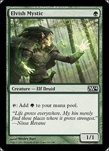 Magic the Gathering: 2014 Core Set (Base Set) card 169 Elvish Mystic