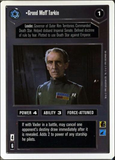 Star Wars: Premiere Unlimited (Base Set) card 32 Grand Moff Tarkin