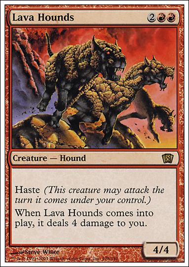 Magic the Gathering: 8th Edition (Base Set) card 198 Lava Hounds
