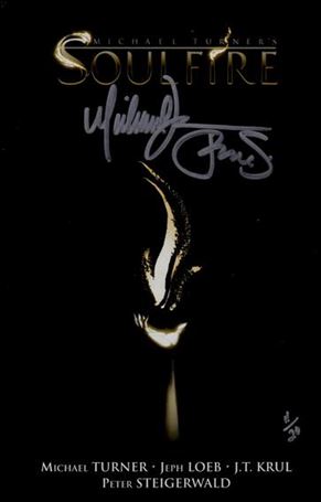 Michael Turner's Soulfire issue 1-B DF Cover (Signed by Turner and Steigerwald) 1/20