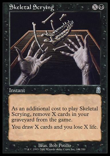 Magic the Gathering: Odyssey (Base Set) card 161 Skeletal Scrying