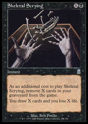 Magic the Gathering: Odyssey (Base Set) card 161 Skeletal Scrying