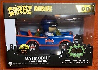 Dorbz Ridez figure 1-E Batmobile w/ Batman (Blue)