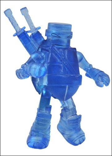 Teenage Mutant Ninja Turtles Minimates (Series 1) figure 1-B Translucent Leonardo (Loose)