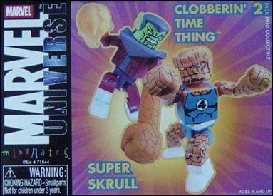 Marvel Minimates (Exclusives) figure 9 Super Skrull and Clobberin' Time Thing 