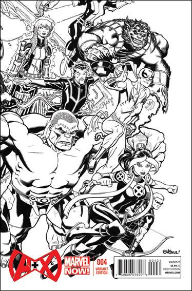 A+X issue 4-D Ed McGuinness 1:50 Black & White Connecting Cover
