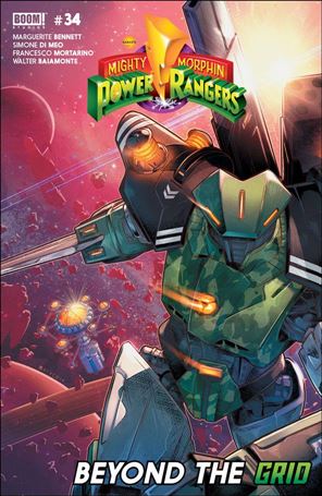 Mighty Morphin Power Rangers issue 34 Jamal Campbell Cover