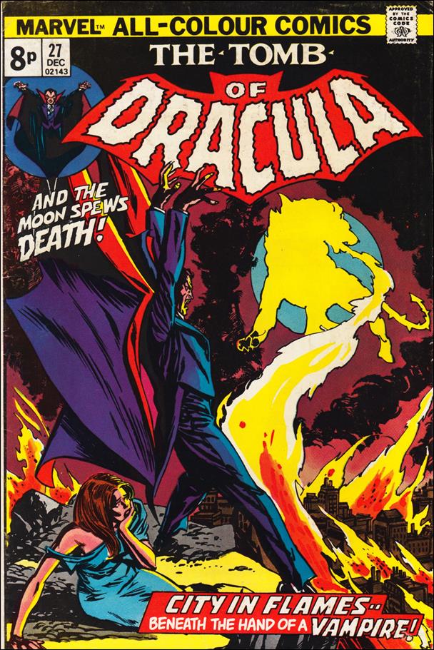 Tomb of Dracula (1972) issue 27-B UK Price Cover