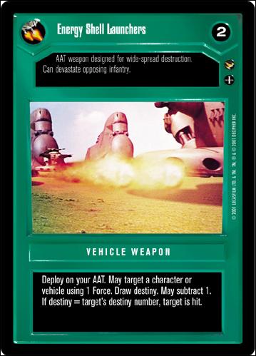Star Wars: Theed Palace Limited (Base Set) card 62 Energy Shell Launchers