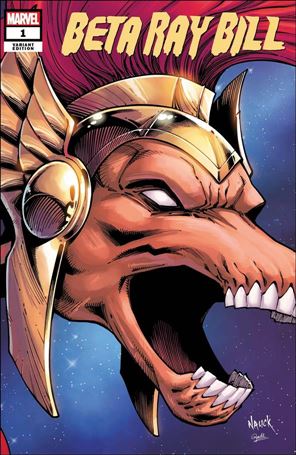 Beta Ray Bill issue 1-C Todd Nauck Marvel Headshot Cover