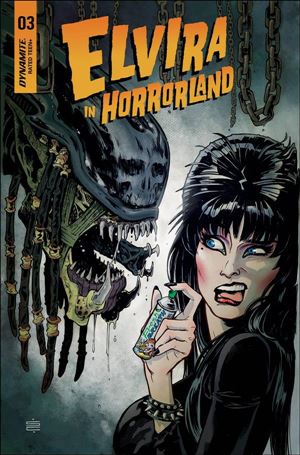 Elvira in Horrorland issue 3-C Silvia Califano Cover