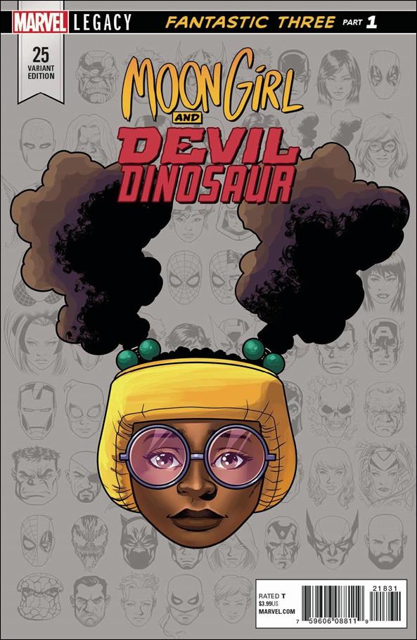 Moon Girl and Devil Dinosaur (2016) issue 25-D Mike McKone 1:10 Headshot Cover