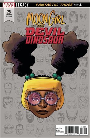 Moon Girl and Devil Dinosaur (2016) issue 25-D Mike McKone 1:10 Headshot Cover