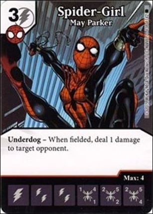Marvel Dice Masters Amazing Spider-Man card 138 Spider-Girl: May Parker