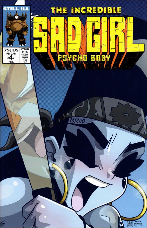 Sad Girl Psycho Baby issue 4 Dan Mendoza Homage Cover