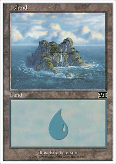 Magic the Gathering: 6th Edition (Base Set) card 338 Island