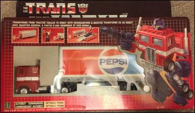Transformers: More Than Meets the Eye (Generation 1) figure 1-C Optimus Prime (Canadian Pepsi Trailer)