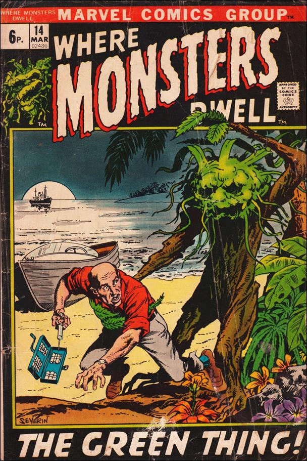 Where Monsters Dwell (1970) issue 14-B UK Price Cover